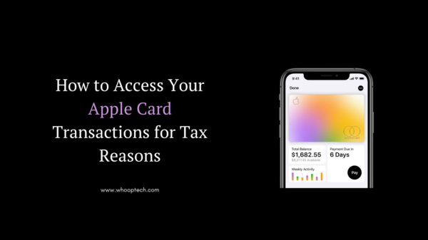 How to Access Your Apple Card Transactions for Tax Reasons